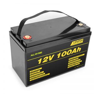 LiFePO4 batteripaket litiumcell 12v 100ah djupt cykelbatteri