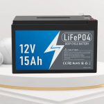 Litiumjonbatteripaket 12V 15Ah djupcykel Lifepo4-batteri