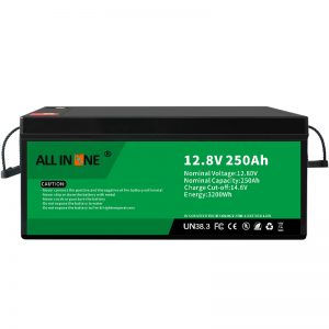 12.8V 250Ah LiFePO4 batteri Energilagringssystem Ersättningslösning för blysyra 12V 250Ah