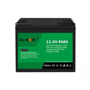 12,8V 40Ah LiFePO4 blysyra ersättning litiumjonbatteri 12V 40Ah
