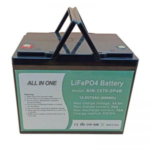 Laddningsbart 896Wh lifepo4-batteri 12V 70Ah för elektrisk vechile