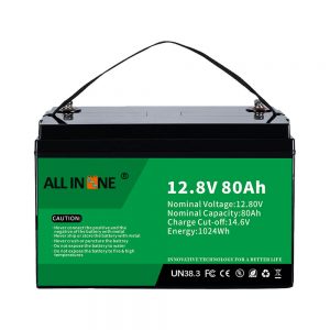 Mest populära blysyrabyte Solar RV Marine LiFePO4 12V 80Ah litiumbatteri