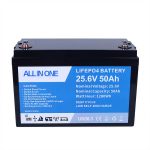 25,6V 100Ah Lithium-Ion Lifepo4 batteripaket Uppladdningsbart litiumjonbatteri