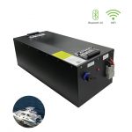 flexibla anpassade LiFePO4 16S1P 48V 100Ah uppladdningsbara batterier Akku för marinbåt och yachtbatteripaket med Bluetooth