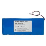 Lifepo4-batteripaket 9,6V 12AH 3S2P för solcellsgatubelysning
