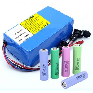 Litiumbatteri 18650 48V 12AH 48V 500W elcykelbatteri med BMS